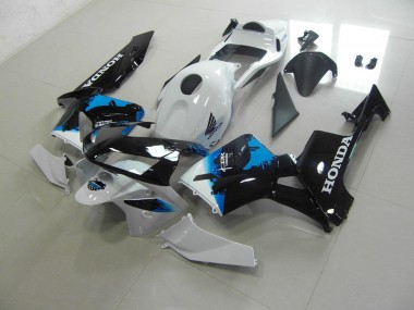 2003-2004 White Black Blue Honda CBR600RR Motorcycle Fairings Kit UK Stores