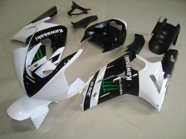 2003-2004 White Monster Kawasaki ZX6R Bike Fairings UK Stores