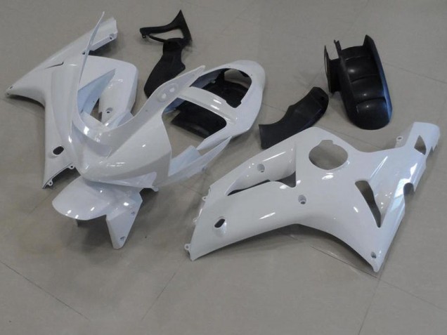 2003-2004 White Kawasaki ZX6R Bike Fairings UK Stores