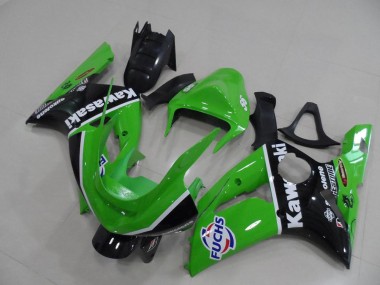 2003-2004 Green Fuchs Kawasaki ZX6R Motor Bike Fairings UK Stores