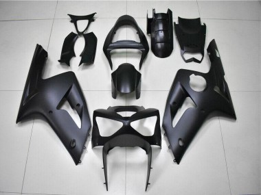 2003-2004 Matte Black Kawasaki ZX6R Motorbike Fairing Kits UK Stores