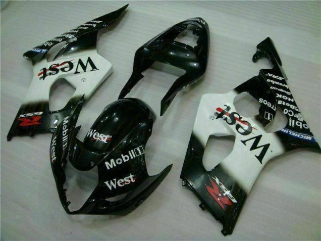 2003-2004 White Black Suzuki GSXR 1000 Motorbike Fairing UK Stores