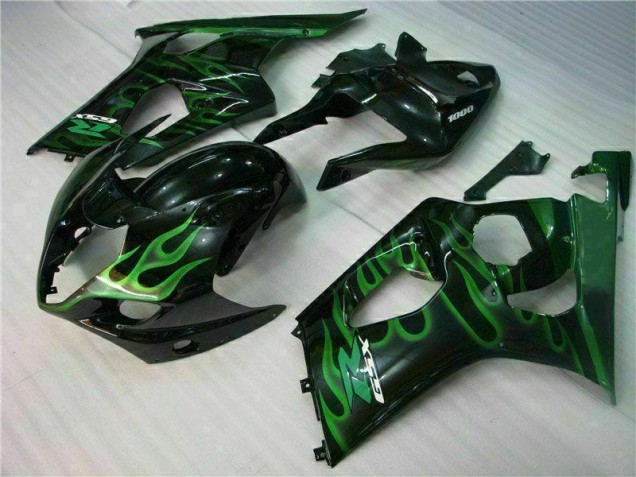 2003-2004 Green Black Suzuki GSXR 1000 Motorbike Fairing UK Stores