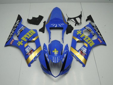 2003-2004 Blue Rizla Suzuki GSXR 1000 Motorcycle Fairings Kits UK Stores