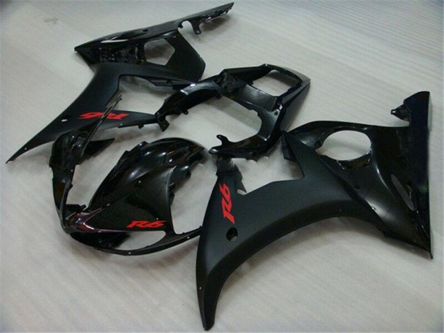 2003-2005 Black Yamaha YZF R6 Replacement Motorcycle Fairings UK Stores