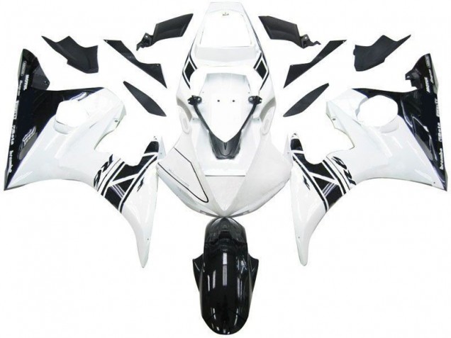 2003-2005 Black White Tribal Yamaha YZF R6 Motorcycle Fairing UK Stores