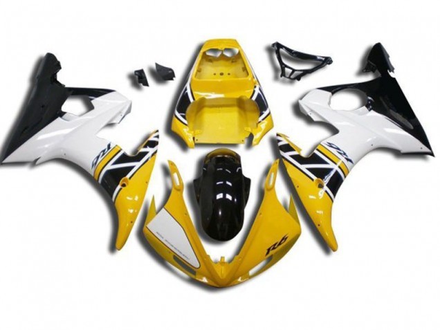 2003-2005 Yellow Yamaha YZF R6 Bike Fairings UK Stores