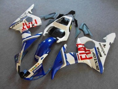 2003-2005 Blue White Fiat Yamaha YZF R6 Motor Bike Fairings UK Stores