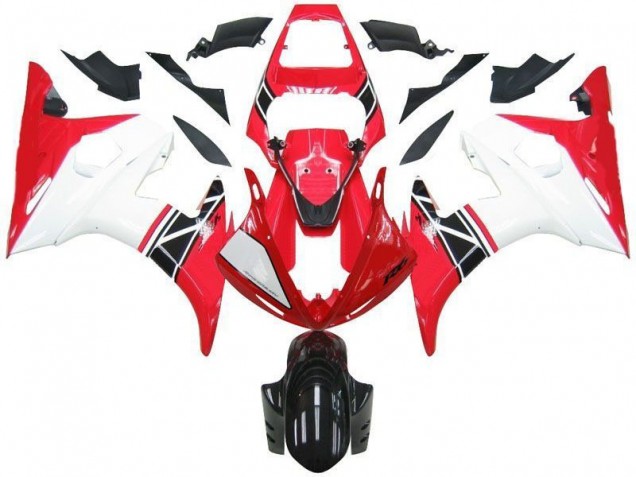 2003-2005 Red White Black Yamaha YZF R6 Motorcycle Bodywork UK Stores