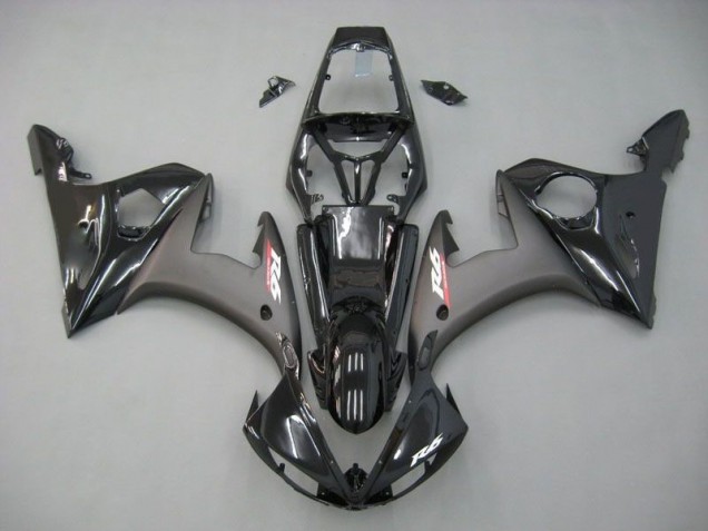 2003-2005 Contrast Black Yamaha YZF R6 Motorcycle Replacement Fairings UK Stores