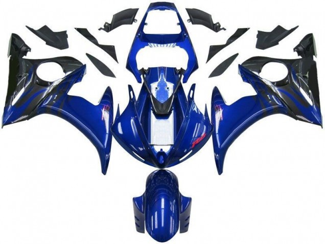 2003-2005 Blue Black Yamaha YZF R6 Motorbike Fairings UK Stores