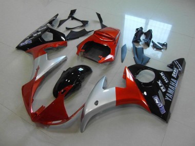 2003-2005 Orange Silver Black Yamaha YZF R6 Bike Fairings UK Stores