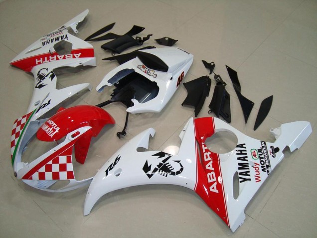 2003-2005 Red White Yamaha YZF R6 Motorcyle Fairings UK Stores