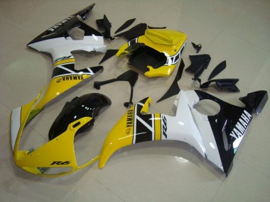 2003-2005 Yellow Aniversary Yamaha YZF R6 Motorcycle Fairings UK Stores