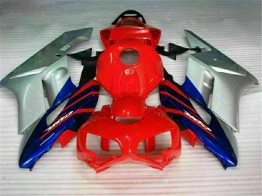 2004-2005 Red Silver Blue Honda CBR1000RR Motorcycle Fairings Kit UK Stores