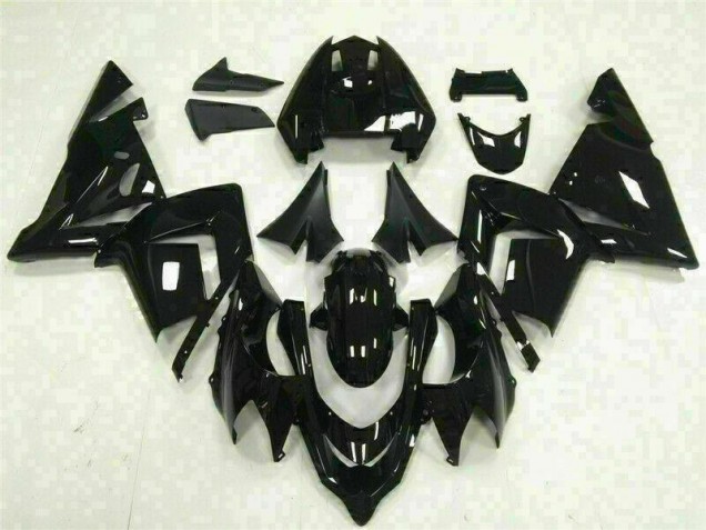 2003-2005 Glossy Black Kawasaki ZX10R Bike Fairings UK Stores