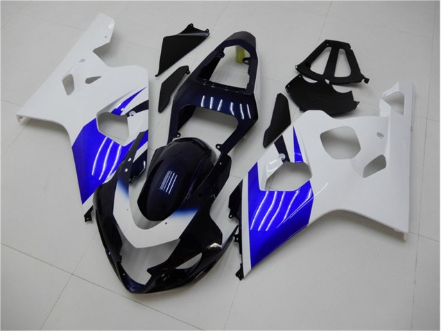 2004-2005 White Blue Suzuki GSXR 600/750 Replacement Motorcycle Fairings UK Stores