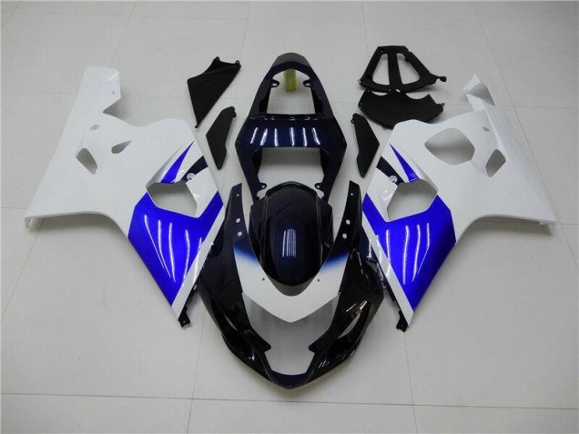 2004-2005 White Blue Suzuki GSXR 600/750 Replacement Motorcycle Fairings UK Stores