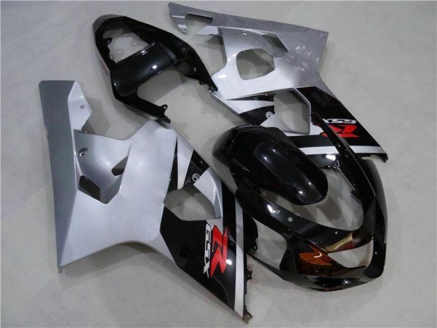 2004-2005 Black Silver Suzuki GSXR 600/750 Motorcycle Fairing Kit UK Stores