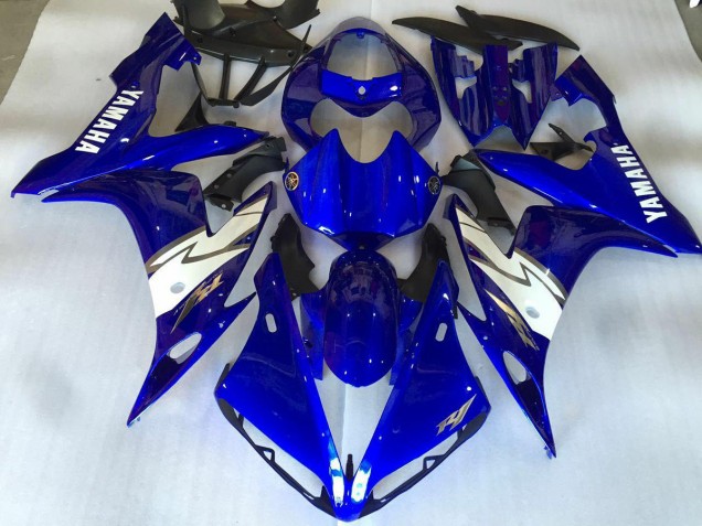 2004-2006 Glossy Blue White Yamaha YZF R1 Bike Fairing Kit UK Stores