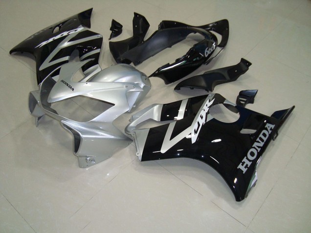 2004-2007 Black Silver Honda CBR600 F4i Motorcycle Fairing Kits UK Stores