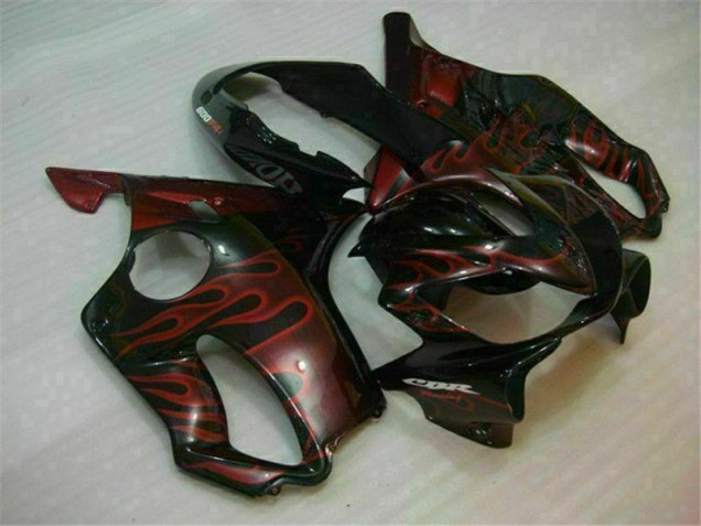 2004-2007 Red Flame Honda CBR600 F4i Bike Fairings UK Stores