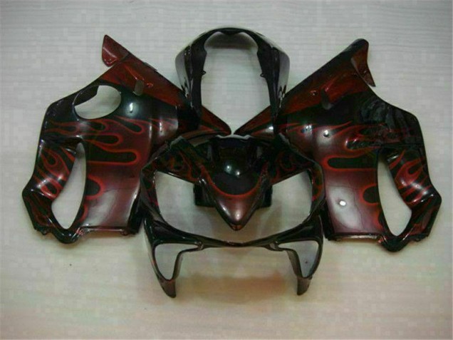 2004-2007 Red Flame Honda CBR600 F4i Bike Fairings UK Stores