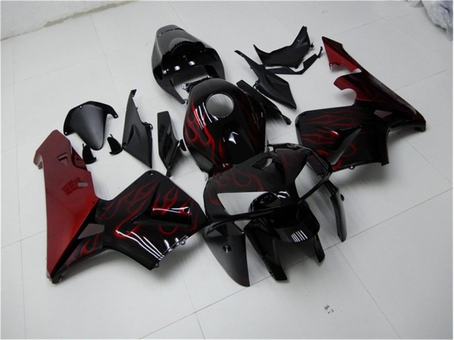 2005-2006 Red Flame Black Honda CBR600RR Bike Fairings UK Stores