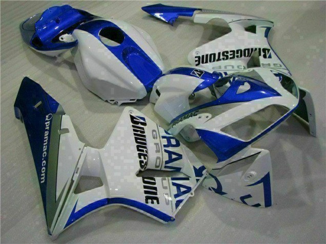 2005-2006 White Blue Honda CBR600RR Motorcycle Fairing Kits UK Stores