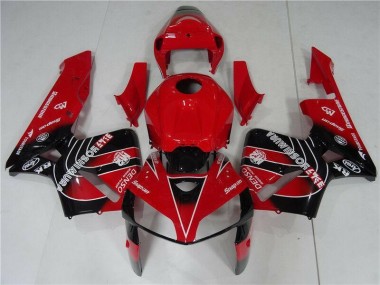 2005-2006 Red Black Honda CBR600RR Motorcycle Fairing Kit UK Stores