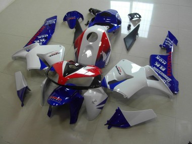 2005-2006 White Blue Red HRC Honda CBR600RR Motorcycle Fairing UK Stores