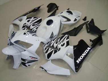 2005-2006 White Black Honda CBR600RR Motor Fairings UK Stores