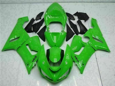 2005-2006 Green Kawasaki ZX6R Motorcycle Replacement Fairings UK Stores