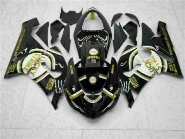 2005-2006 Black Kawasaki ZX6R Motorcylce Fairings UK Stores