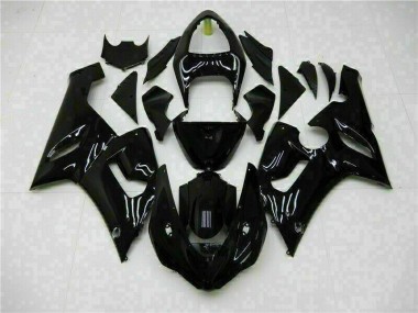 2005-2006 Glossy Black Kawasaki ZX6R Motor Fairings UK Stores