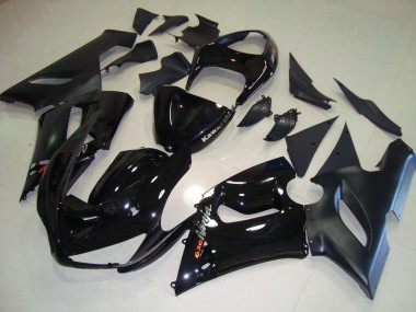 2005-2006 Black Kawasaki ZX6R Motorcyle Fairings UK Stores