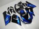 2005-2006 Blue Black Kawasaki ZX6R Motorcycle Fairing Kits UK Stores