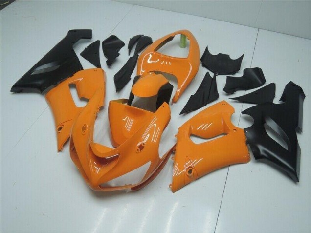 2005-2006 Orange Black Kawasaki ZX6R Bike Fairings UK Stores