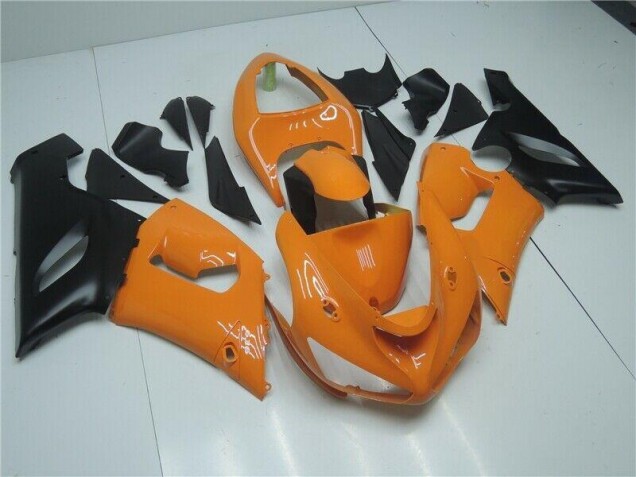 2005-2006 Orange Black Kawasaki ZX6R Bike Fairings UK Stores