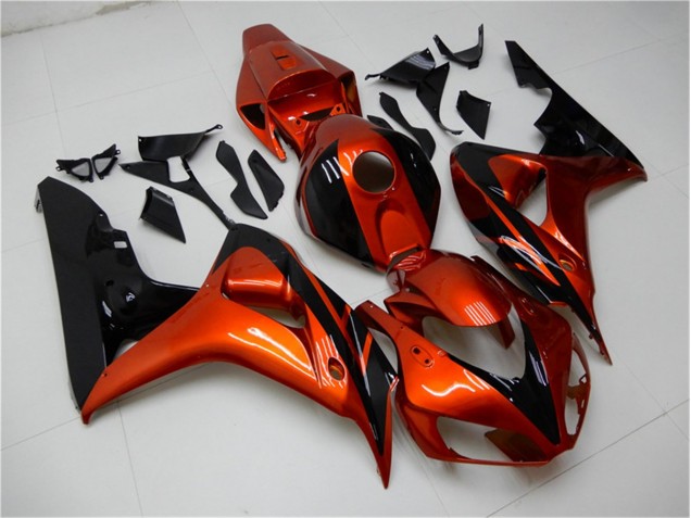 2006-2007 Orange Black Honda CBR1000RR Motorcycle Fairings Kit UK Stores