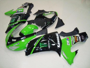 2006-2007 Green Monster Kawasaki ZX10R Bike Fairings UK Stores