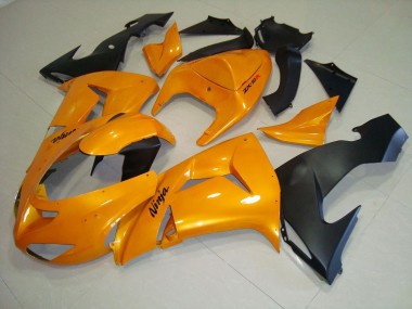 2006-2007 Orange Kawasaki ZX10R Motorcycle Fairings Kits UK Stores