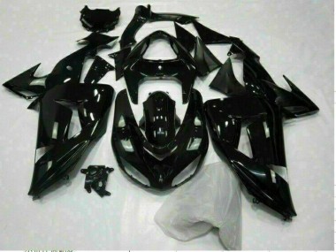 2006-2007 Glossy Black Kawasaki ZX10R Motorcycle Replacement Fairings UK Stores