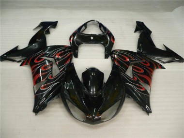 2006-2007 Black Grey Red Kawasaki ZX10R Motorbike Fairing UK Stores