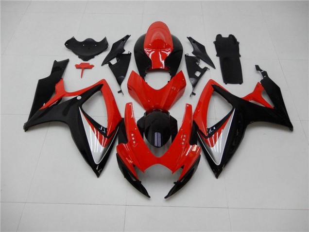 2006-2007 Red Black Suzuki GSXR 600/750 Replacement Motorcycle Fairings UK Stores