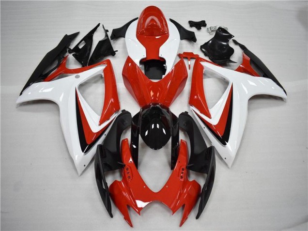 2006-2007 Red Black Suzuki GSXR 600/750 Motorcycle Fairings Kits UK Stores