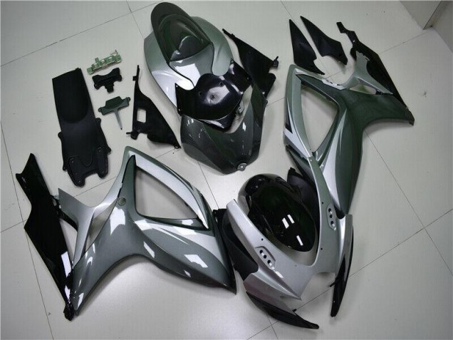 2006-2007 Silver Grey Suzuki GSXR 600/750 Motorcycle Replacement Fairings UK Stores