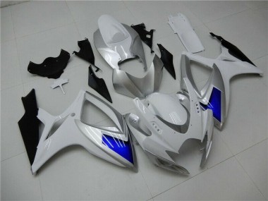 2006-2007 White Blue Suzuki GSXR 600/750 Motorcylce Fairings UK Stores