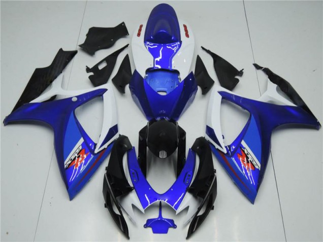 2006-2007 White Blue Suzuki GSXR 600/750 Motorcyle Fairings UK Stores