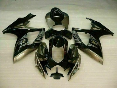 2006-2007 Black Grey Suzuki GSXR 600/750 Motorcycle Fairing Kits UK Stores